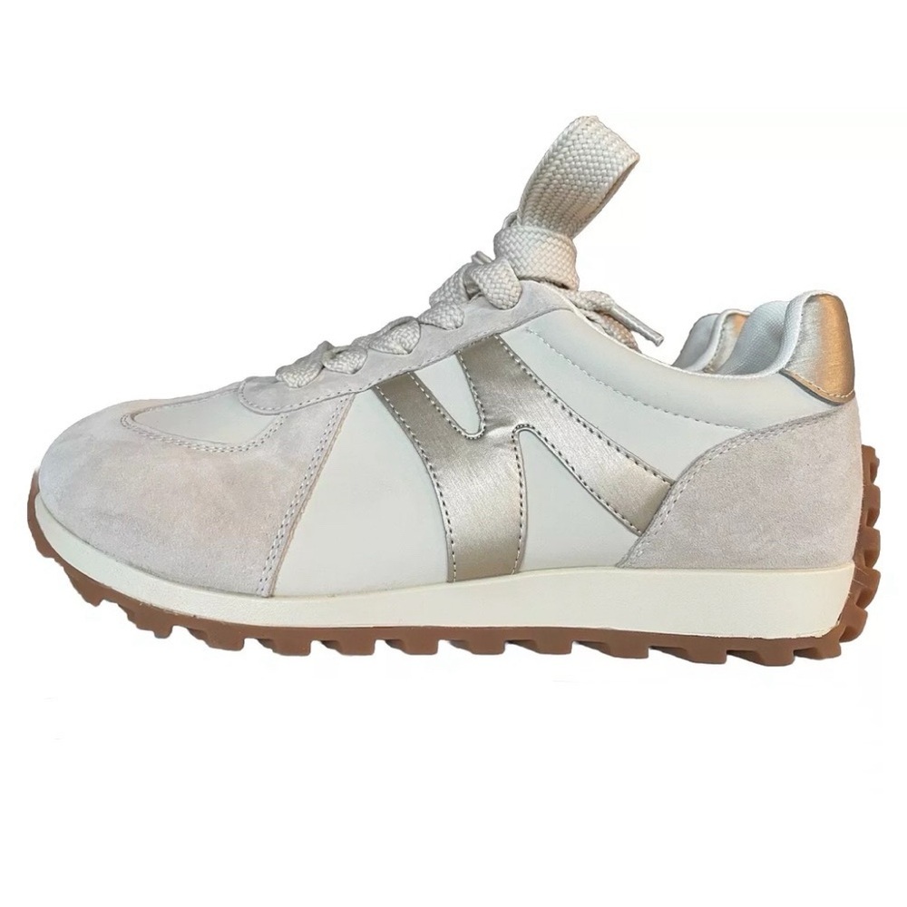 NWT SOMILISS Sneakers for Womens Wide Toe Box Design Size40  Beige
